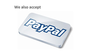 We also accept PayPal