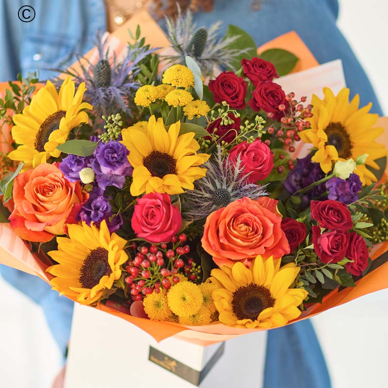 Sunflower Autumn Classic Hand-tied