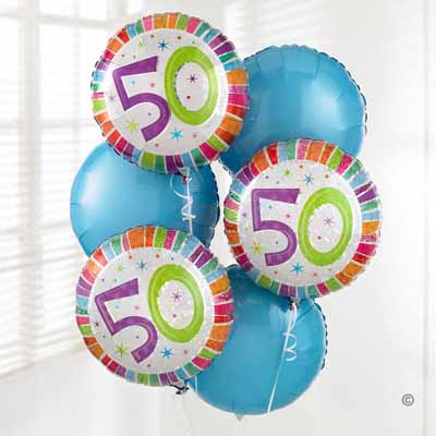 50th Balloon Bouquet