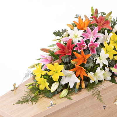 Lily Casket Spray